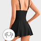 Dernière chance : 50 % de réduction ! Maillot de bain une pièce pour femme avec effet ventre plat et fermeture à boutons.