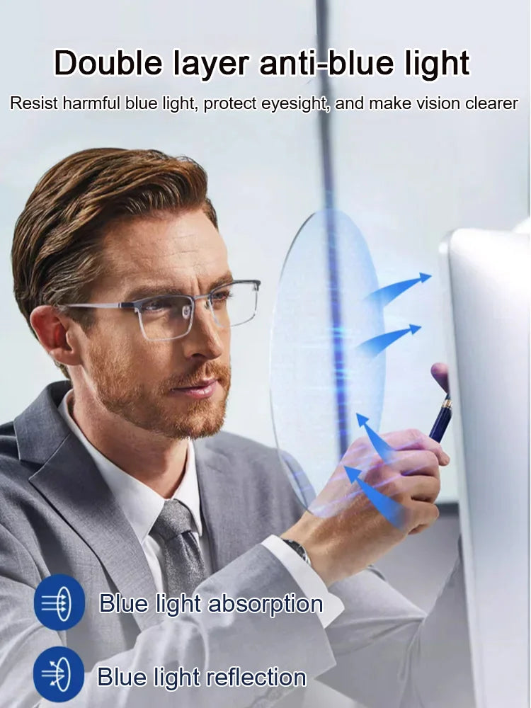 👓 Vente chaude 2025&50% de réduction pour une durée limitée👓Lunettes anti - lumière bleue ultra - légères