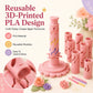 🔥‑50% Réduction ! Kit création fleurs pâte à modeler 🌸 Pour débutants, outil 3D réutilisable, 24 couleurs incluses ✨