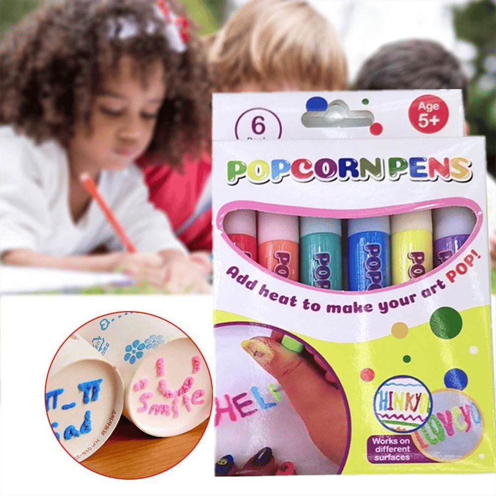 🎄Soldes de Noël - 2 achetés, 1 offert⏳Stylos à dessin DIY Bubble Popcorn (nécessitant un chauffage)🎁
