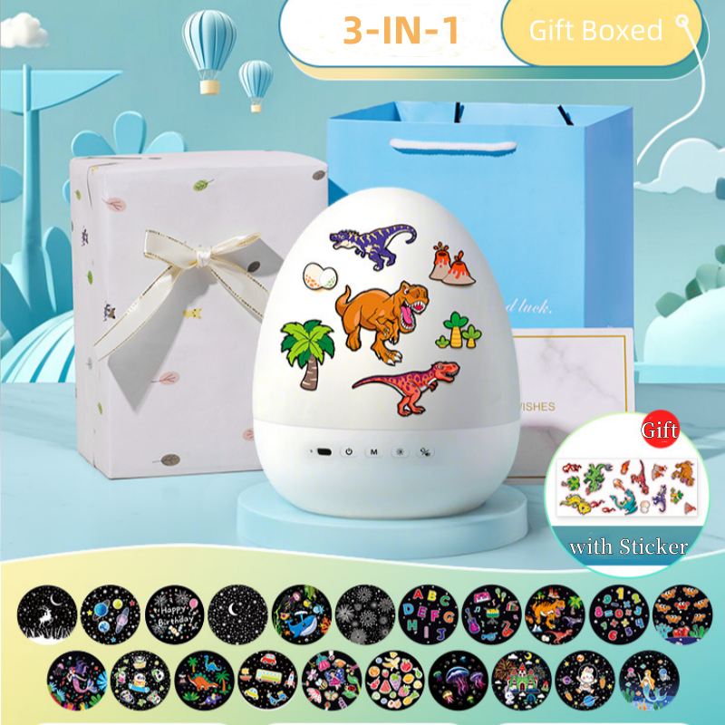 🔥 50 % de réduction dès aujourd’hui ! 🦕🦕🥚 Projecteur de veilleuse « œuf de dinosaure » avec musique — doté d’une minuterie et d’une rotation à 360° — pour remplir la chambre d’enfant de magie ! ✨