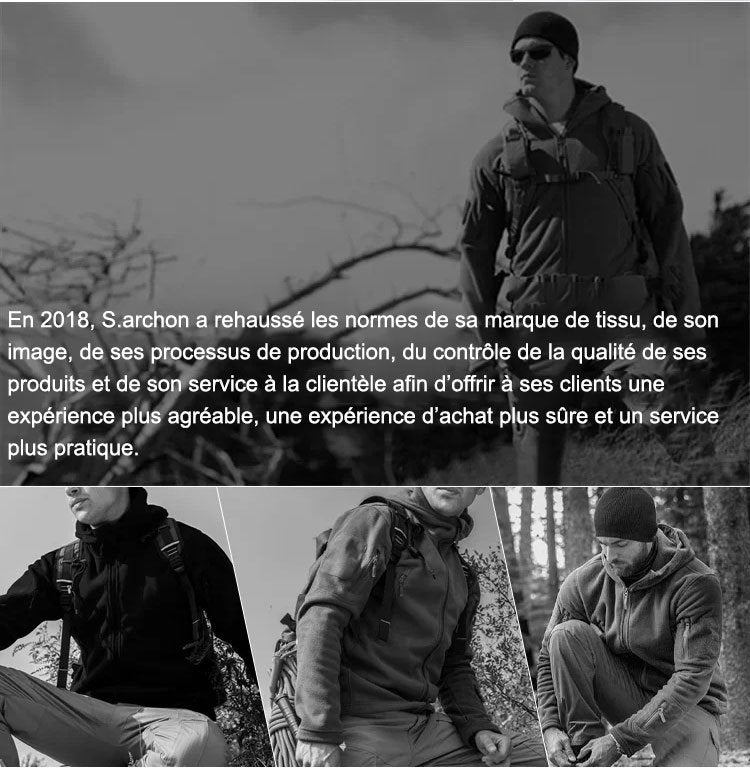 🎄🎅 Convient aux hommes et aux femmes🎁 Veste chaude matelassée double couche unisexe （ 50% DE RÉDUCTION ）