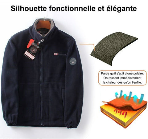 🎄🎅 Convient aux hommes et aux femmes🎁 Veste chaude matelassée double couche unisexe （ 50% DE RÉDUCTION ）