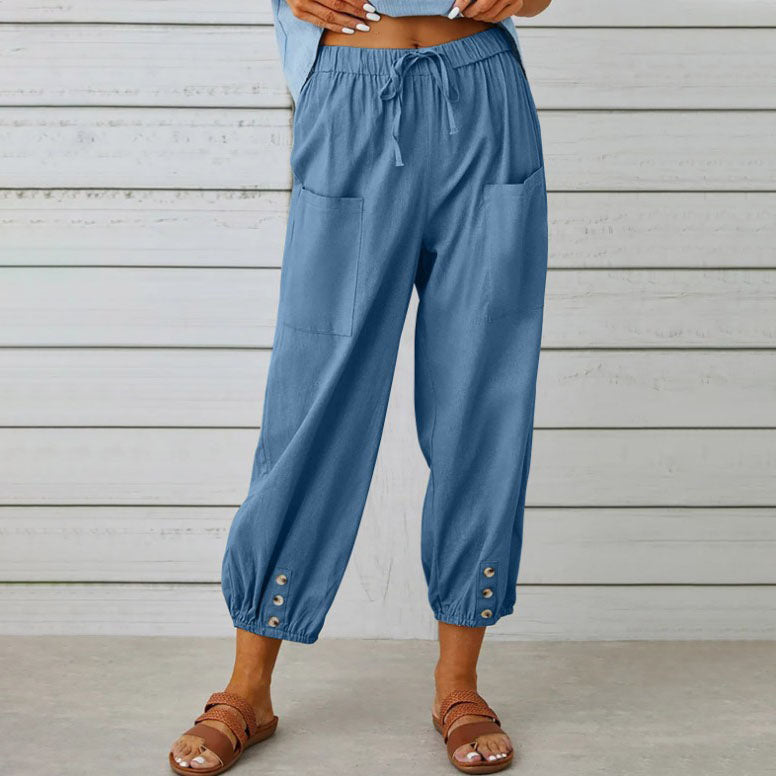 ⏰50% de réduction pour une durée limitée🔥Pantalon ample droit à jambe large pour femmes