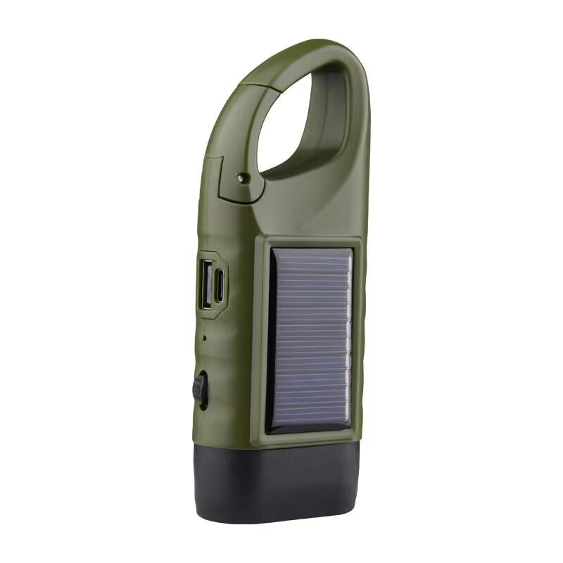 🔥‑50% Réduction ! Lampe de poche solaire à manivelle 🔦 Sans batterie, éclairage d'urgence parfait pour les sorties extérieures ✨