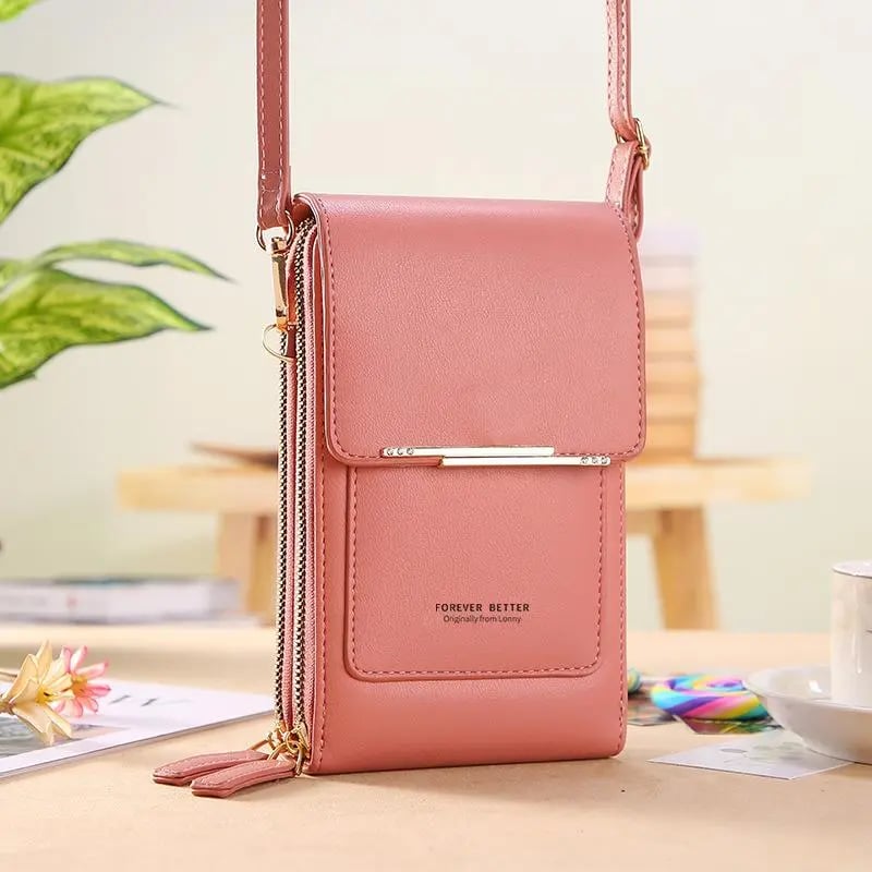 👜📱Sac bandoulière élégant pour téléphone portable pour femme avec fenêtre tactile