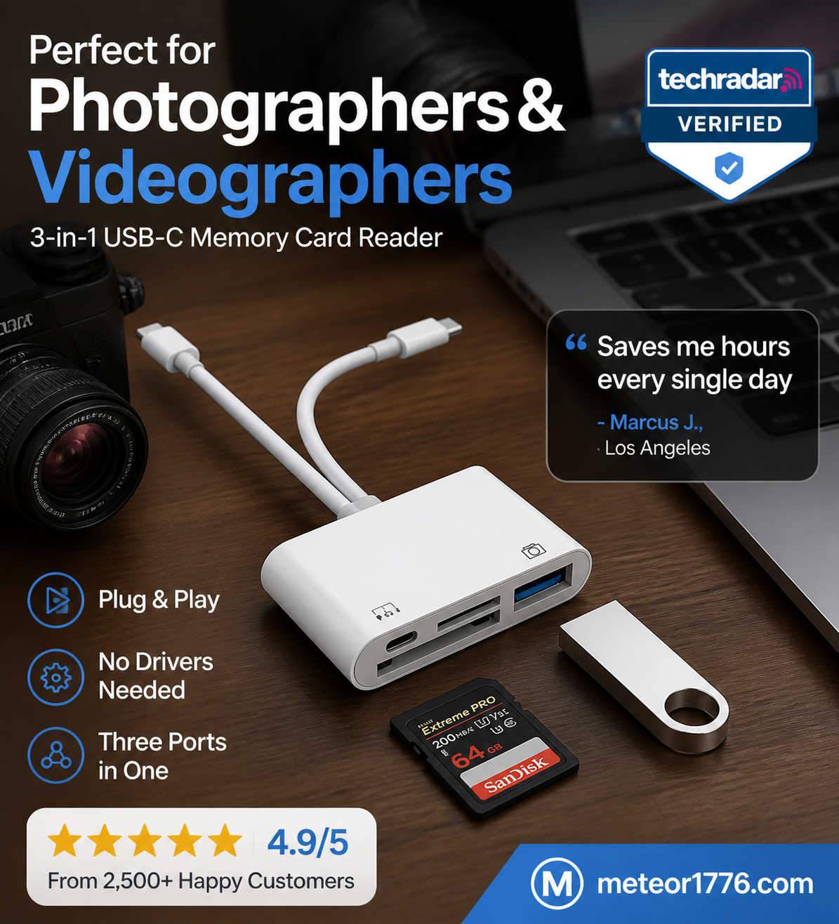 🎬📱 Hub de transfert pour créateurs – Lecture simultanée SD/TF, sauvegarde sur téléphone et tablette, l’outil indispensable pour monter vos stories de voyage ou vos courts-métrages depuis n’importe où 🎥🗺️