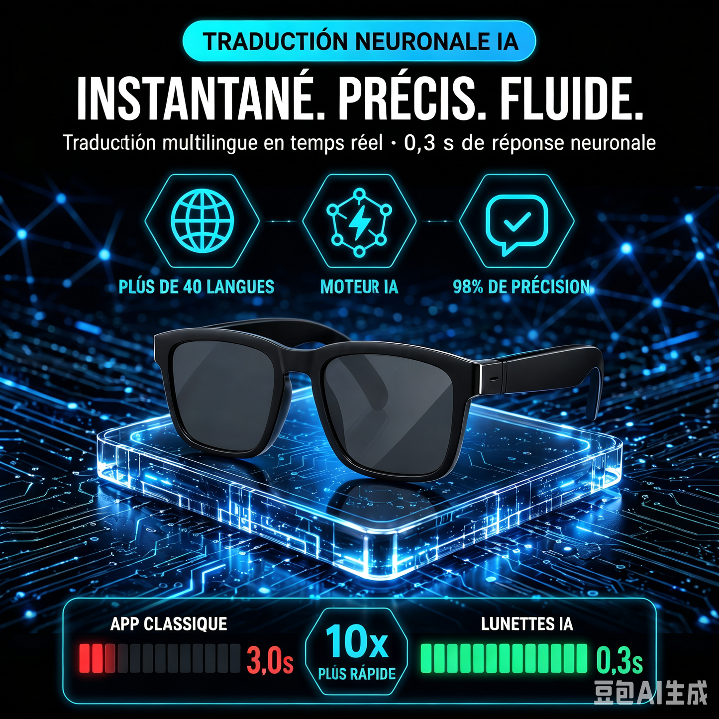 🥳 2026 : Disponible dès maintenant ! 🥳💞 Plus de 50 000 unités vendues ! 👓✨ 50 % de réduction ! Lunettes intelligentes IA : votre assistant personnel IA pour vos voyages et votre quotidien ! 🗣️🌍