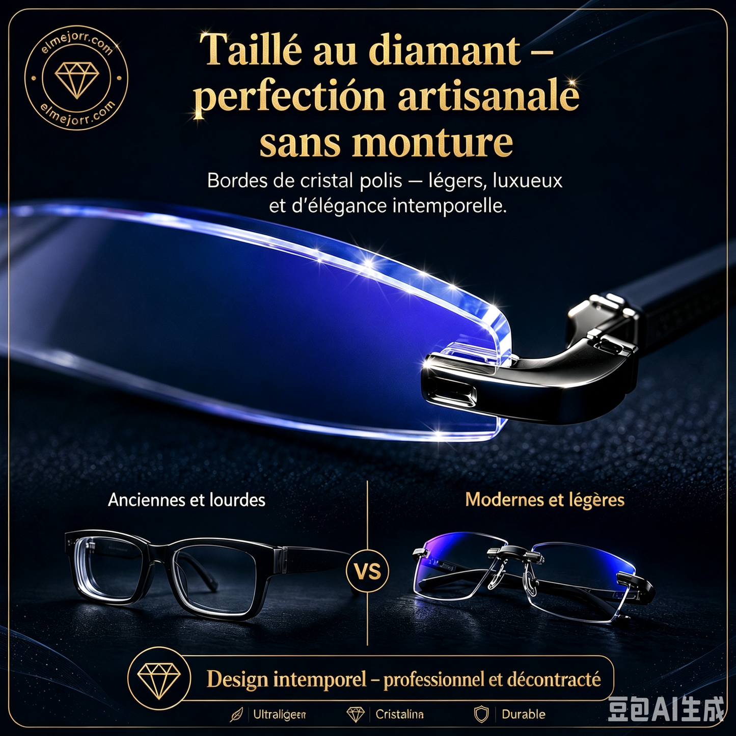 🔥Nouvelles lunettes de lecture à double usage avec filtre anti-lumière bleue en saphir haute dureté✨
