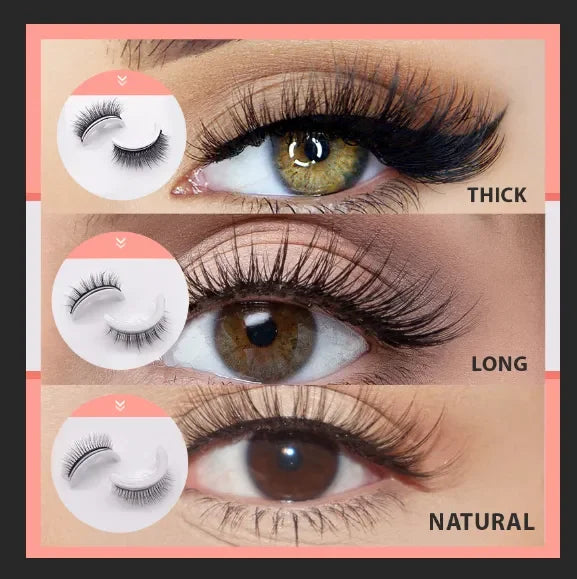 💦 PROMO LIMITÉE 50% DE RÉDUCTION ! ✨ Faux Cils Auto-Adhésifs Imperméables – Sans Colle, Regard Agrandi en 3 Secondes 👁️