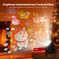 Projecteur lumineux rotatif à LED avec motifs de Noël