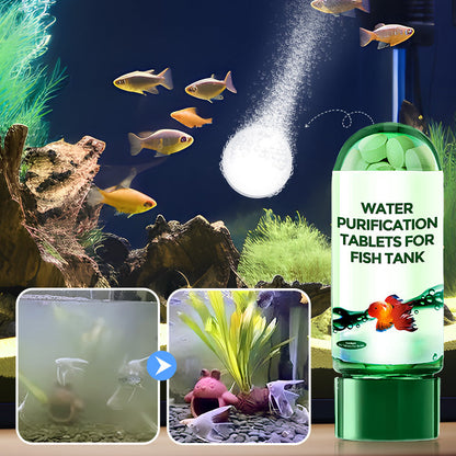 【📍Série pour Aquarium📍】Comprimé Puissant de Purification de l'Eau pour Aquarium