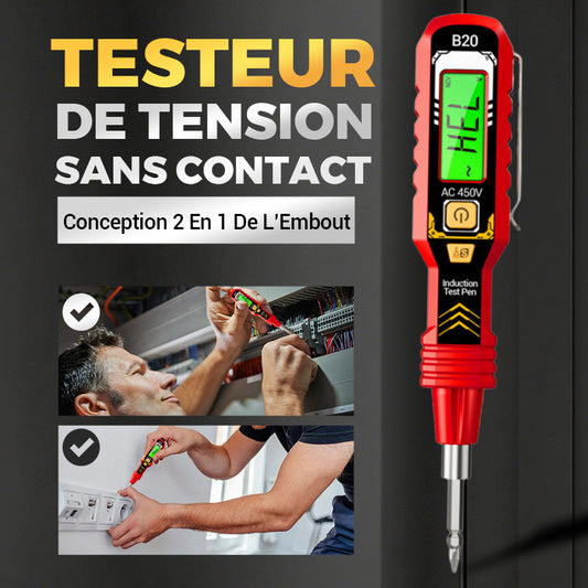 📢Durée limitée 50% de réduction✨Testeur de Tension Sans Contact avec Écran LCD