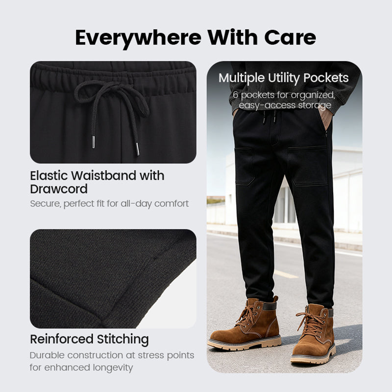 👖50 % DE RÉDUCTION🛠️MultiPants – Pantalon cargo durable avec de multiples poches et une grande élasticité