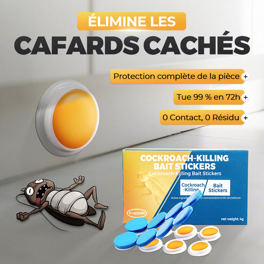 Autocollants Appâts Anti-Cafards