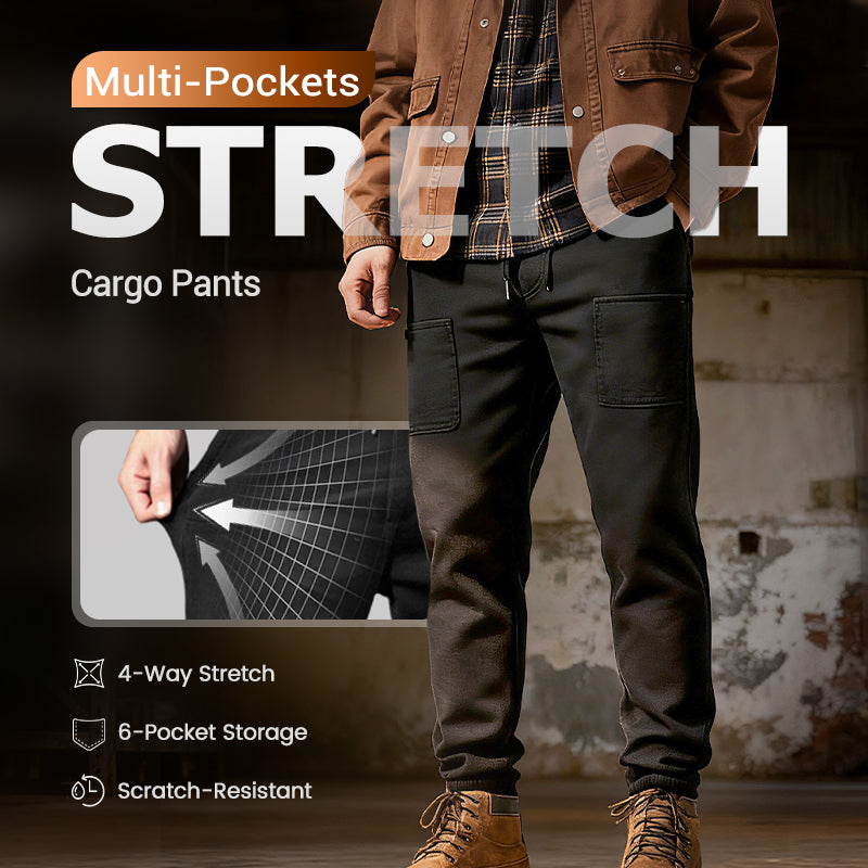 👖50 % DE RÉDUCTION🛠️MultiPants – Pantalon cargo durable avec de multiples poches et une grande élasticité