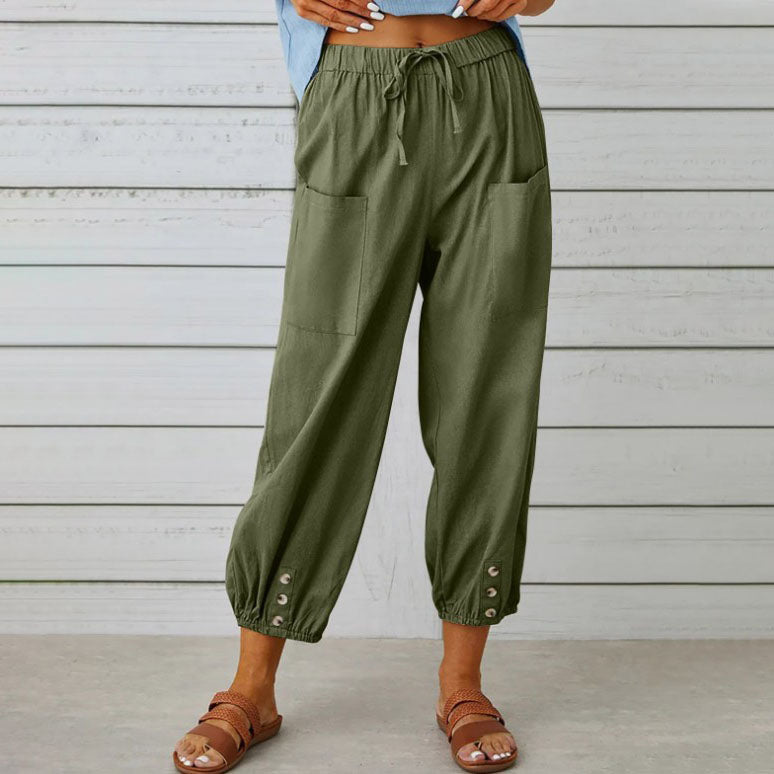 ⏰50% de réduction pour une durée limitée🔥Pantalon ample droit à jambe large pour femmes
