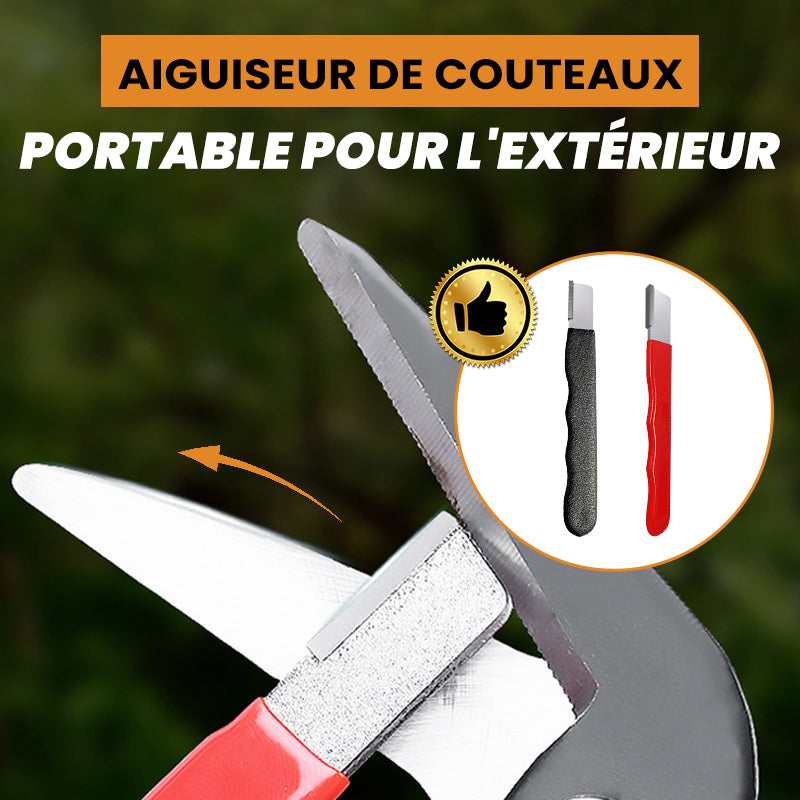 🔪🏆 PROMO FLASH -50% ! Aiguiseur de Couteaux Portable – Ultra-Compact Léger, Affûtage Rapide Précis, Idéal Camping Randonnée Voyage Cuisine · 2 Coloris · Achetez-en 1 = 1 Gratuit ✨