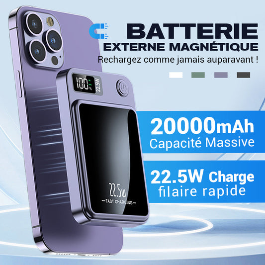 Batterie Externe Ultra-Fine 22,5 W à Charge Rapide 20000 mAh