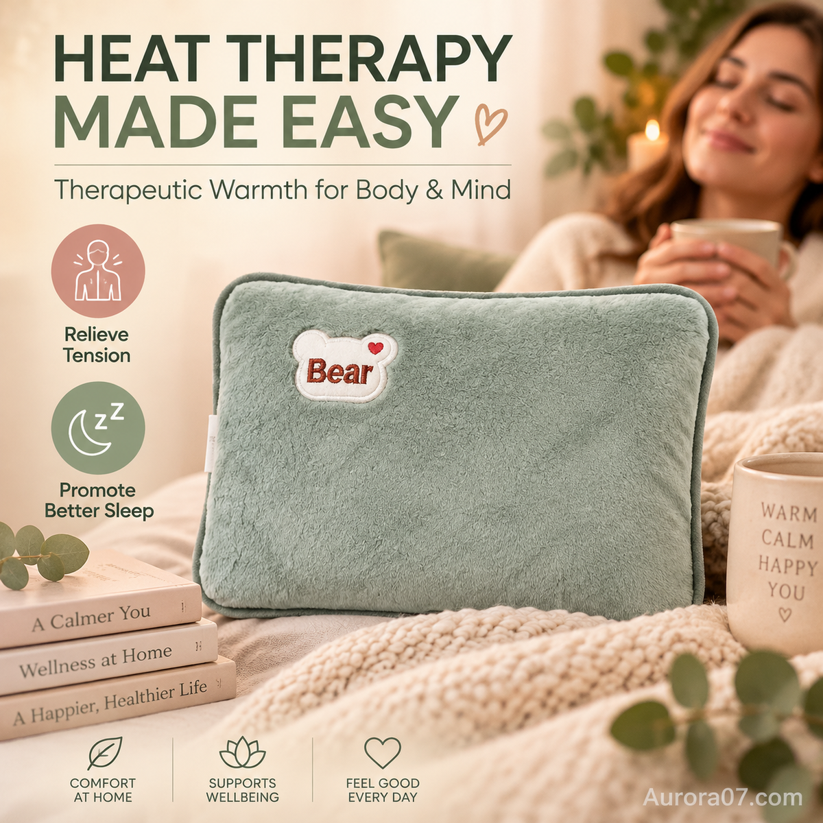 Bouillottes rechargeables, compresses chauffantes, coussins chauffants antidéflagrants