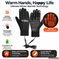 Gants chauffants électriques chauds d'hiver pour l'extérieur