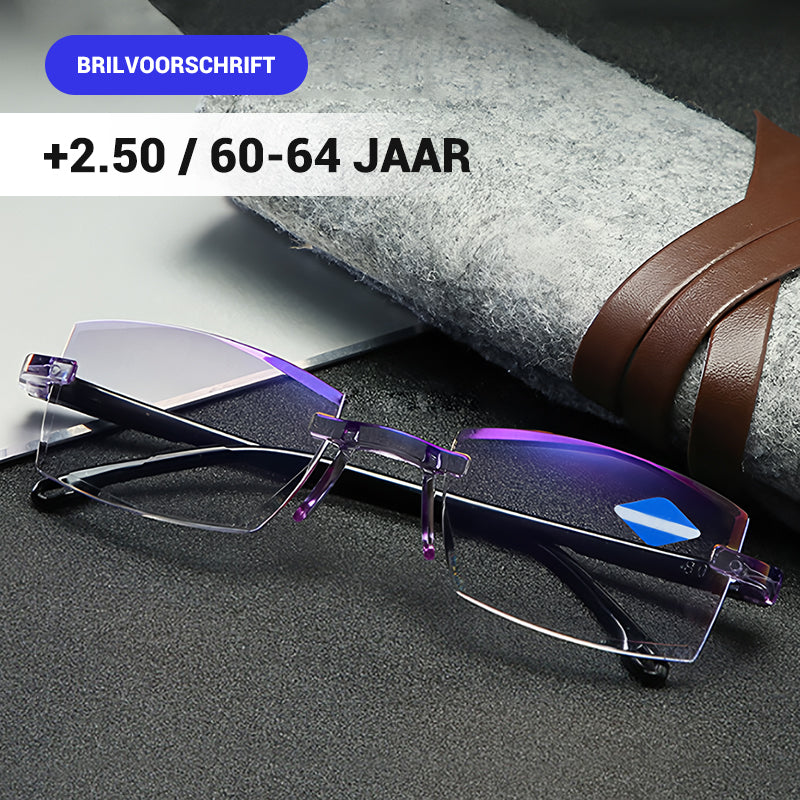 ⏰Lunettes de lecture sans monture ultra-légères à coupe diamant