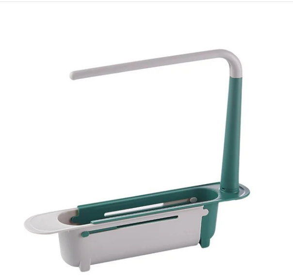 🍽️🧽 PROMO LIMITÉE 50% ! Égouttoir Évier Télescopique Portable – Longueur Réglable 32-45cm, Multifonction, Polypropylène, pour Vaisselle, Éponges & Ustensiles ✨