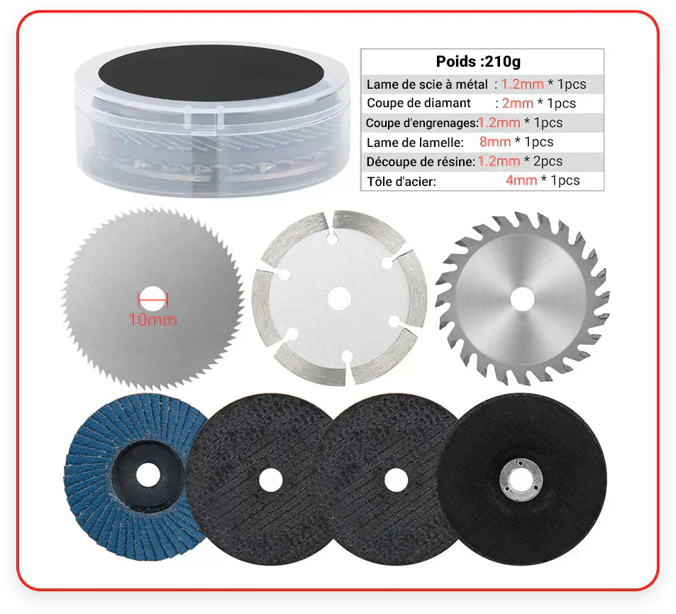 ⏳Spécial à durée limitée⏰12V Mini broyeur à angle avec disque de coupe🧰