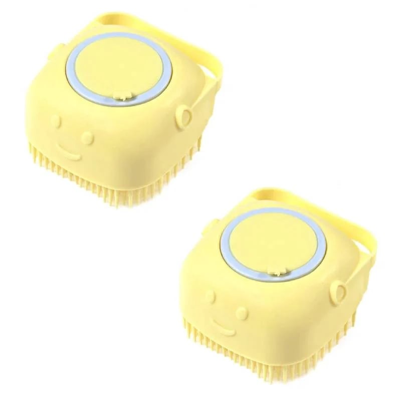 🐶Brosse de bain pour cheval, chien et chat🐱 Gants de massage Peigne de sécurité en silicone souple Accessoires pour animaux de compagnie❤️