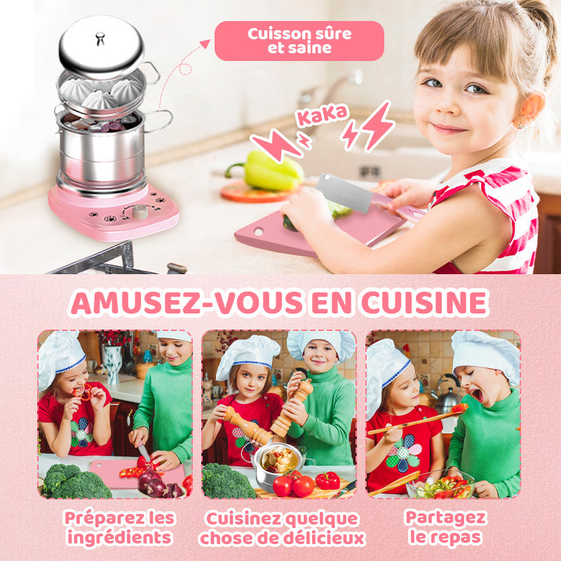 🎁[Meilleur cadeau pour un enfant]🍳Jouets mini-cuisine pour enfants - 22 PCS Set