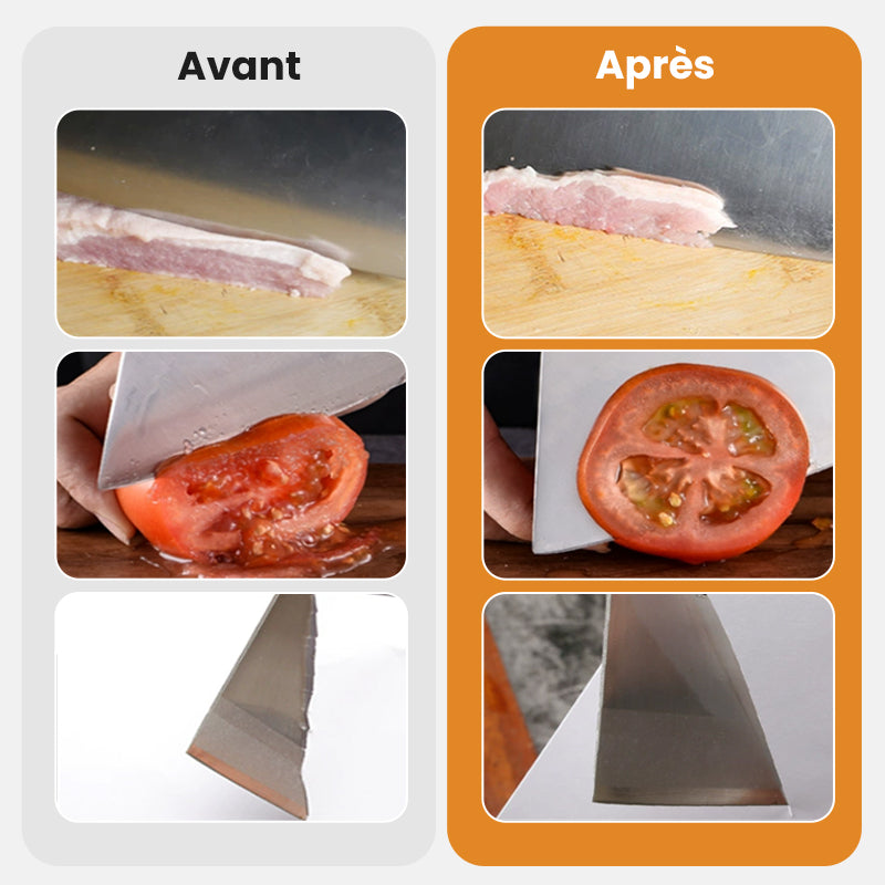 🔪🏆 PROMO FLASH -50% ! Aiguiseur de Couteaux Portable – Ultra-Compact Léger, Affûtage Rapide Précis, Idéal Camping Randonnée Voyage Cuisine · 2 Coloris · Achetez-en 1 = 1 Gratuit ✨