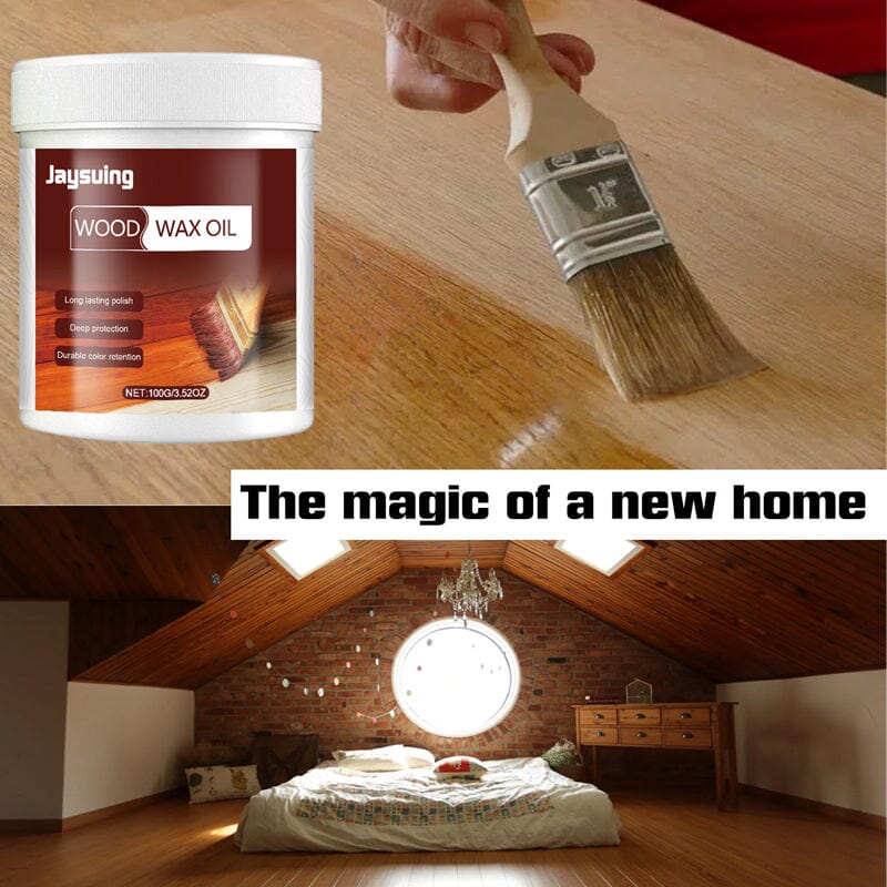 🔥50% DE RÉDUCTION !🪵Huile Cire pour Bois Extérieur ✨Anti-Corrosion, Protection Durable, Application Facile🏡