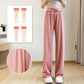 Pantalon à Taille Élastique et Jambes Larges pour Femme