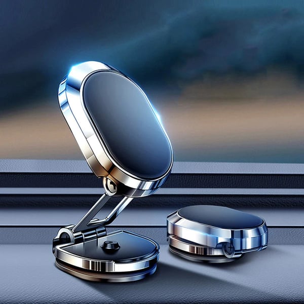 📱🧲 -60% ! 🚗Support Magnétique Voiture Pliable – Rotation 360°, 6 Aimants N52 & Bras Repliable pour Téléphones 4–7″