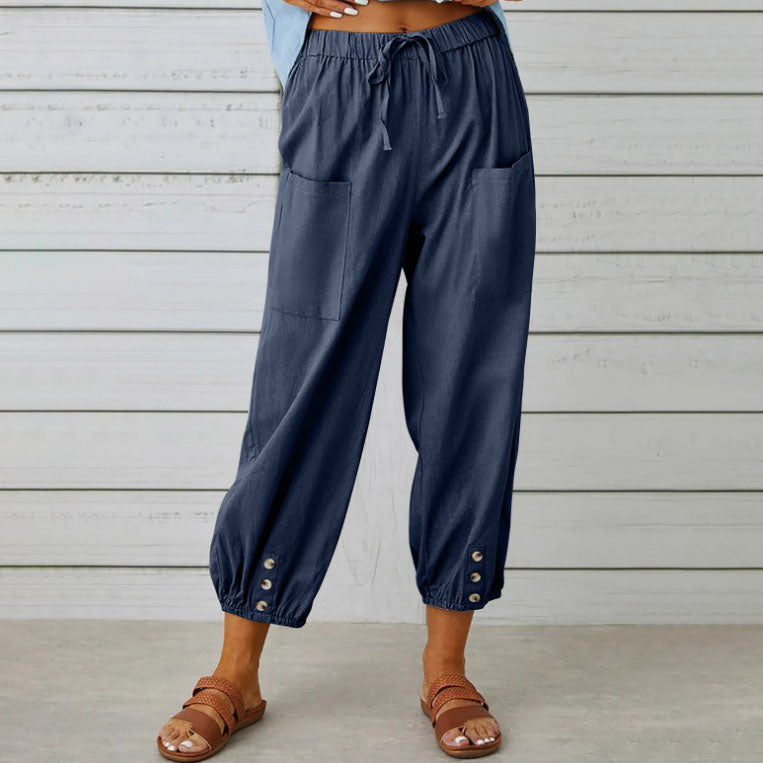 ⏰50% de réduction pour une durée limitée🔥Pantalon ample droit à jambe large pour femmes