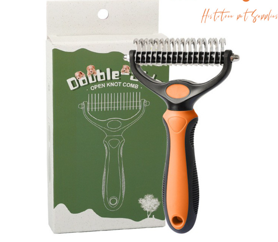🐾 PROMO LIMITÉE 50% DE RÉDUCTION ! ✨ Brosse Démêlante pour Chats et Chiens – Professionnel, Double Face ✨