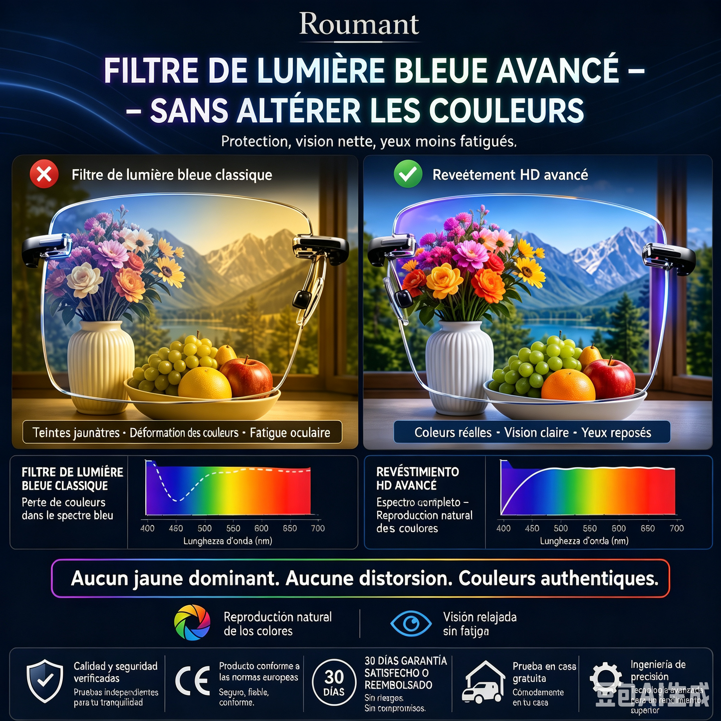 🔥Nouvelles lunettes de lecture à double usage avec filtre anti-lumière bleue en saphir haute dureté✨