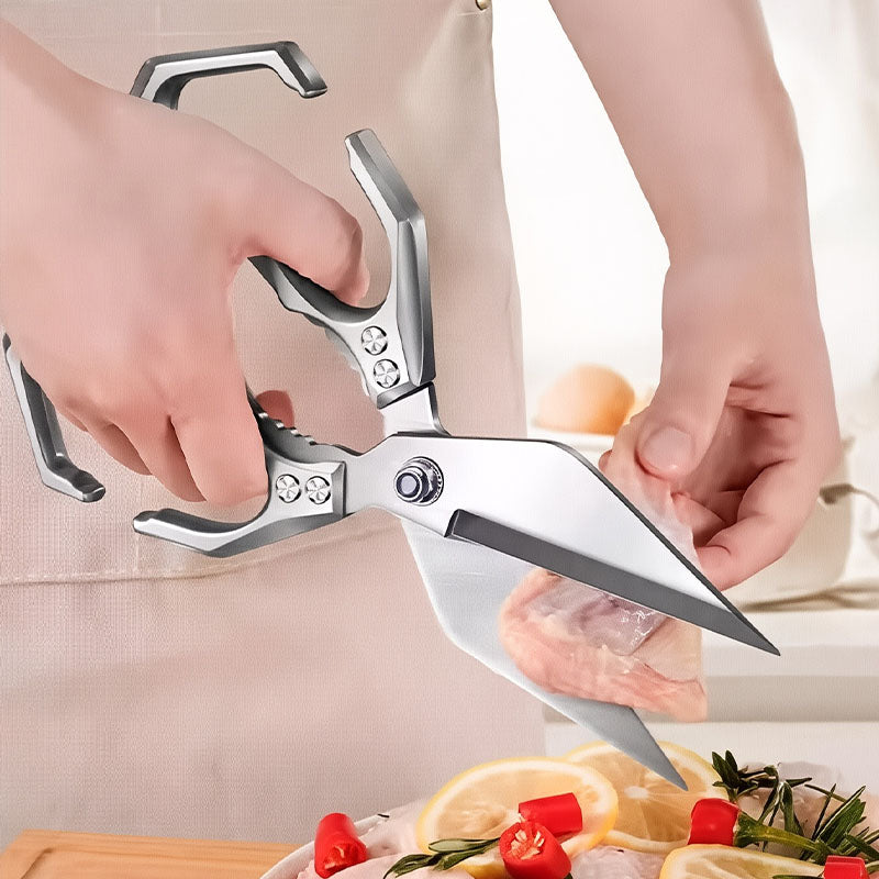 🔥50% de réduction ! Ciseaux de cuisine multifonctionnels et résistants – Acier inoxydable, démontables, anti-adhérents & parfaits pour viande, herbes, crustacés et plus ! 🦐🔪