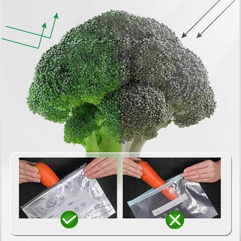 🔥Bestseller Mondial🍗 Offre limitée ! Achetez 1 obtenez 1 gratuits🥦Sacs de Rangement Réutilisables en Aluminium avec Fermeture Hermétique