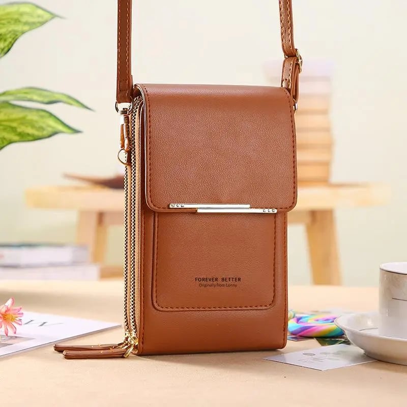👜📱Sac bandoulière élégant pour téléphone portable pour femme avec fenêtre tactile