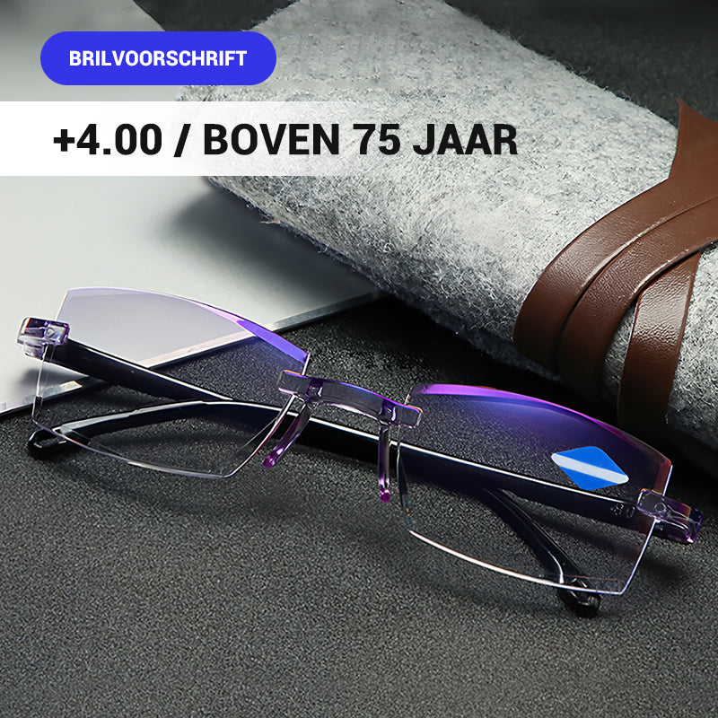 ⏰Lunettes de lecture sans monture ultra-légères à coupe diamant