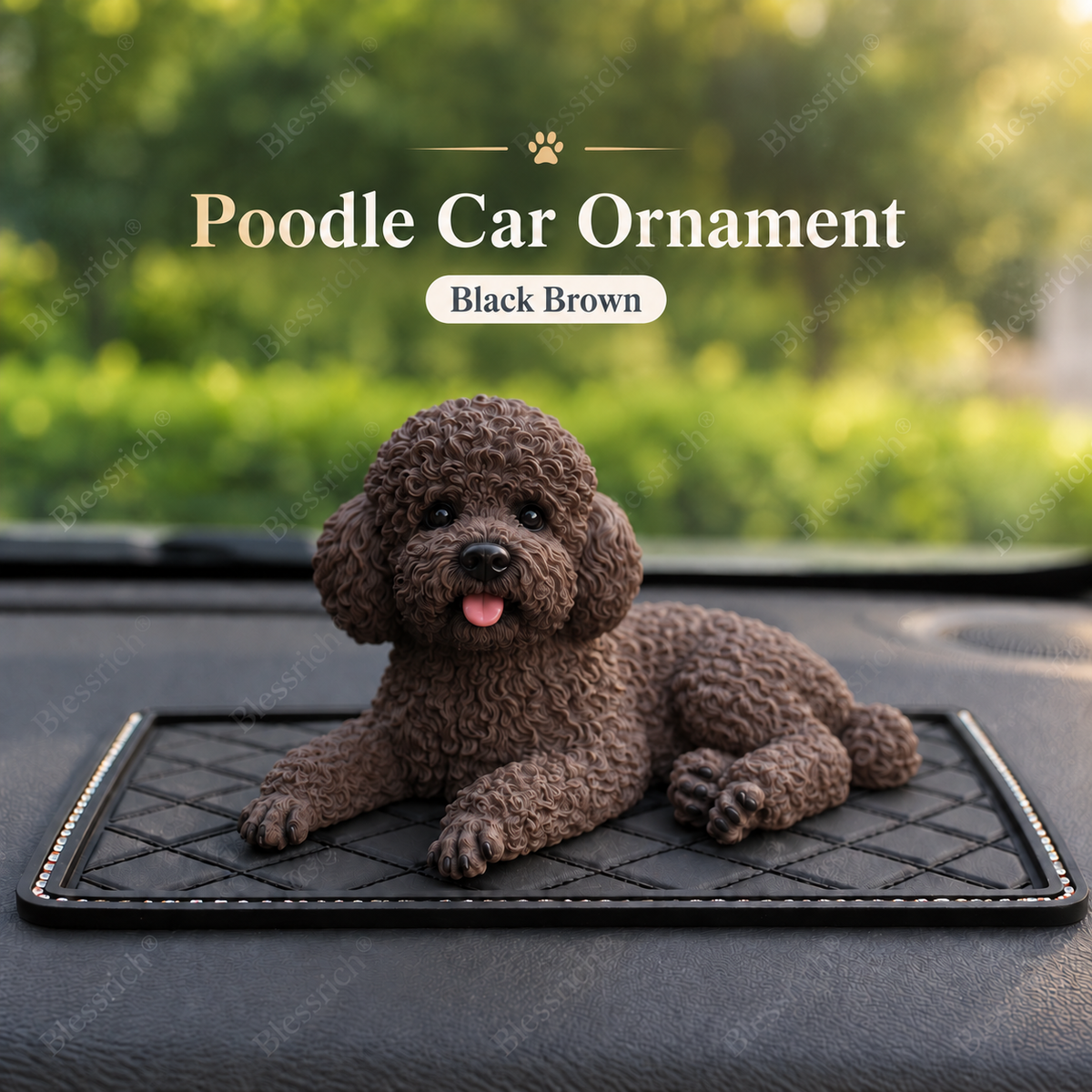 Ornement Caniche pour Voiture – La décoration la plus mignonne pour votre tableau de bord 🐶✨