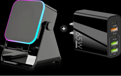💎 50 % DE RÉDUCTION SUR LE SUPPORT D'ENCEINTE SANS FIL 5-EN-1 ! 💎 Audio par induction, support pour téléphone et éclairage d'ambiance