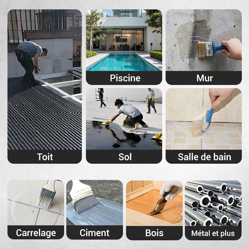 💧 ACHETEZ 2, Livraison gratuite!✨ Revêtement Polyuréthane Multifonctionnel – Étanche, Protection Durable & Couverture Complète 🛡️