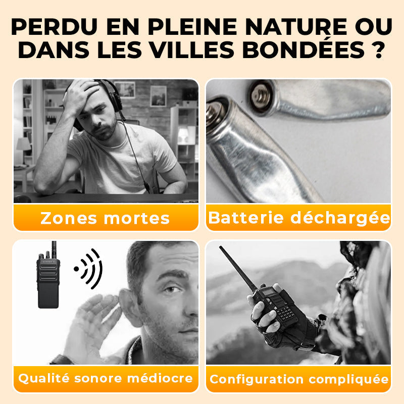 📢📢50% de réduction !!!🔥Radio amateur UV-5R longue portée UV5R Radio bidirectionnelle double bande Walkie