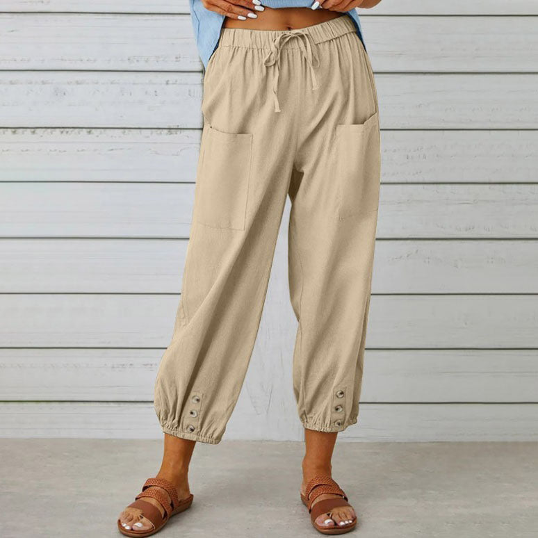 ⏰50% de réduction pour une durée limitée🔥Pantalon ample droit à jambe large pour femmes