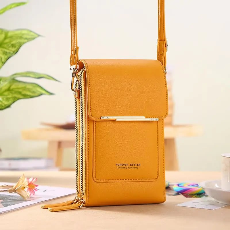 👜📱Sac bandoulière élégant pour téléphone portable pour femme avec fenêtre tactile