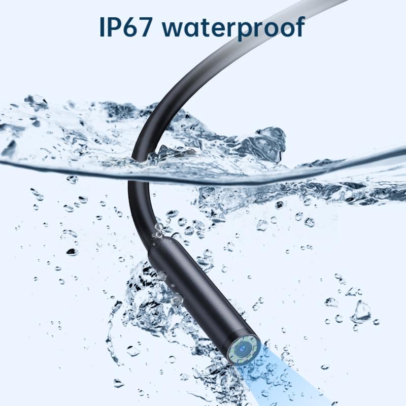 ✨ -50% ! 📱 Caméra Endoscope HD TechView™ 1920P pour iPhone et Android – 8 LED Réglables & IP67 – Câble Semi-Rigide pour Plomberie et Auto 🔍
