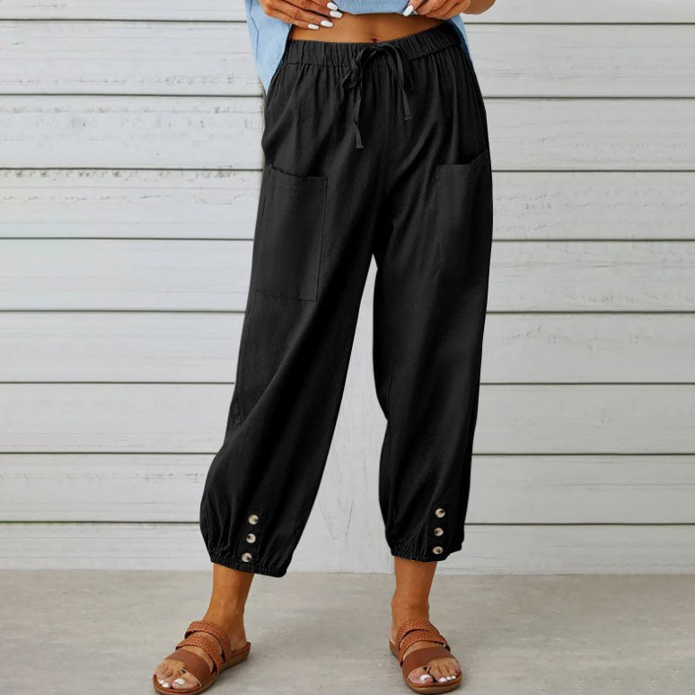 ⏰50% de réduction pour une durée limitée🔥Pantalon ample droit à jambe large pour femmes
