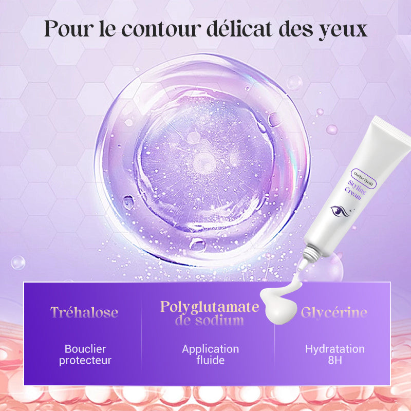 Crème invisible pour styliser les paupières doubles